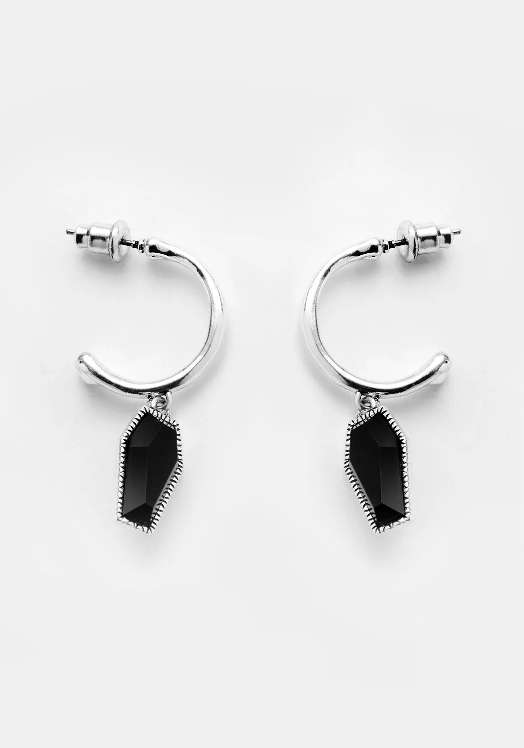 DEATH HOOP EARRINGS