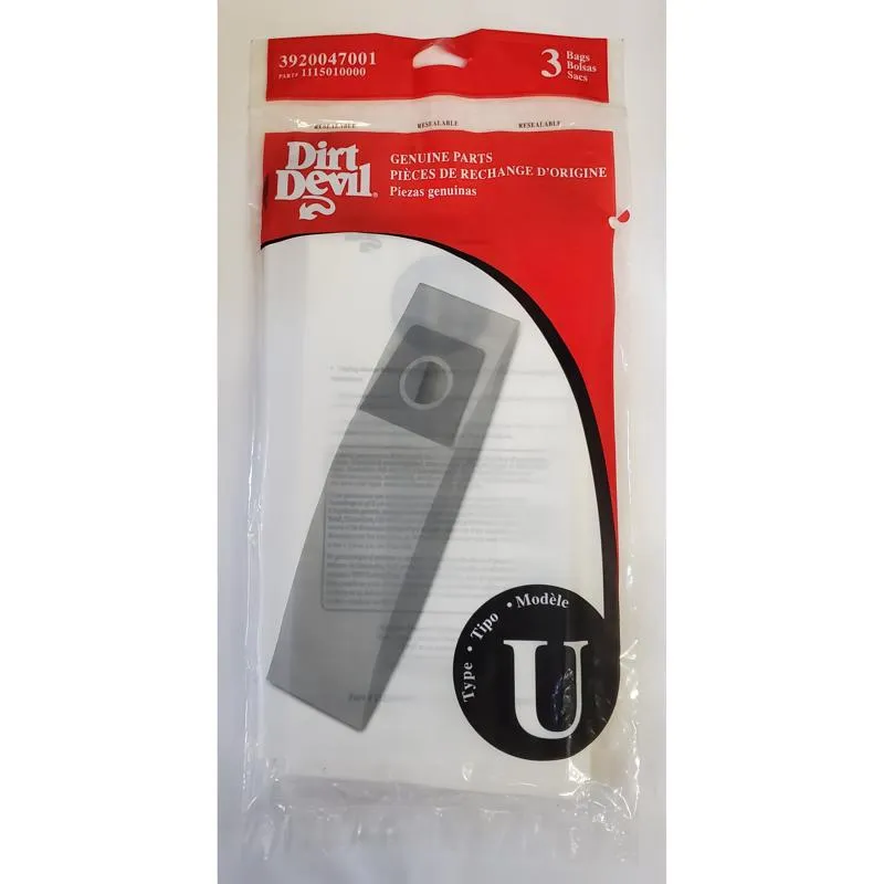 Dirt Devil Vacuum Bag For Bag 3 pk