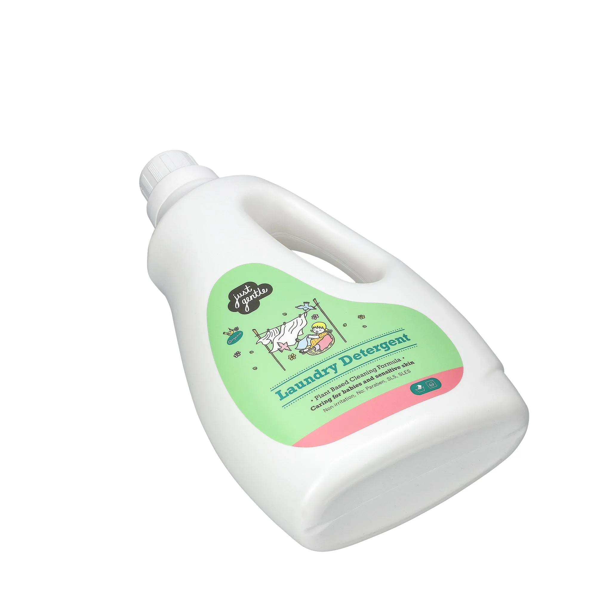 Just Gentle Laundry Detergent - Plant-Based & Hypoallergenic (Newborns ) - 3 Litres