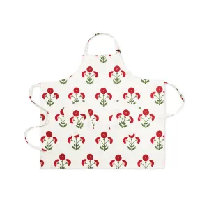 MATOUK Gisele Scarlet Linen Apron