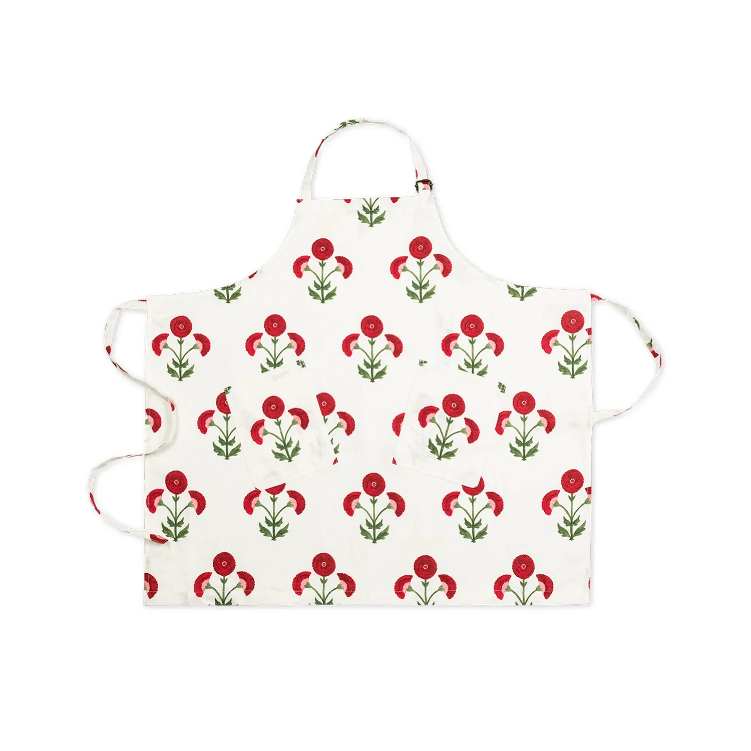 MATOUK Gisele Scarlet Linen Apron