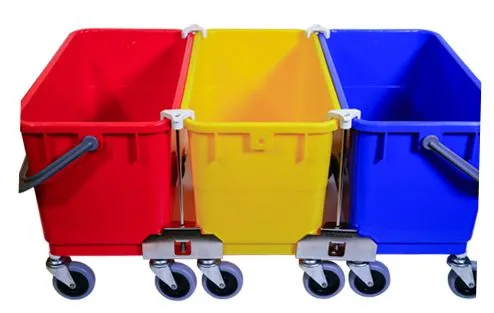 MicroNova BB-DBL-DBRE Double BucketBinder&trade; Bucket System, Dark Blue/Red