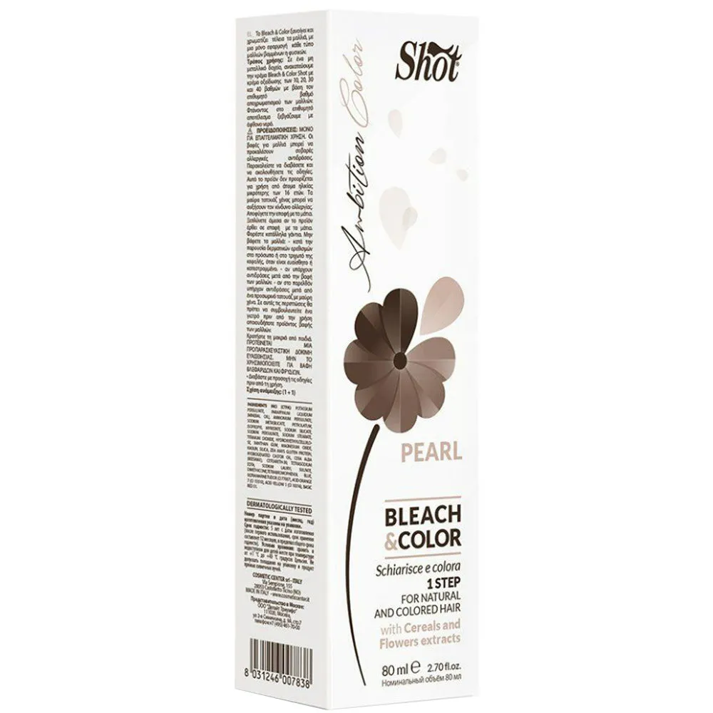 Shot Ambition Color Bleach & Color 80 ml - Знебарвлюючий крем з пігментом 80 мл
