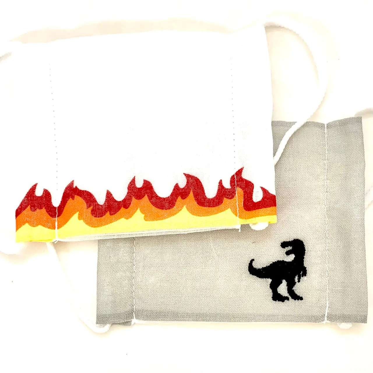 X 366097 Kamio T-Rex/Flame 2 Pack Face Masks-DISCONTINUED