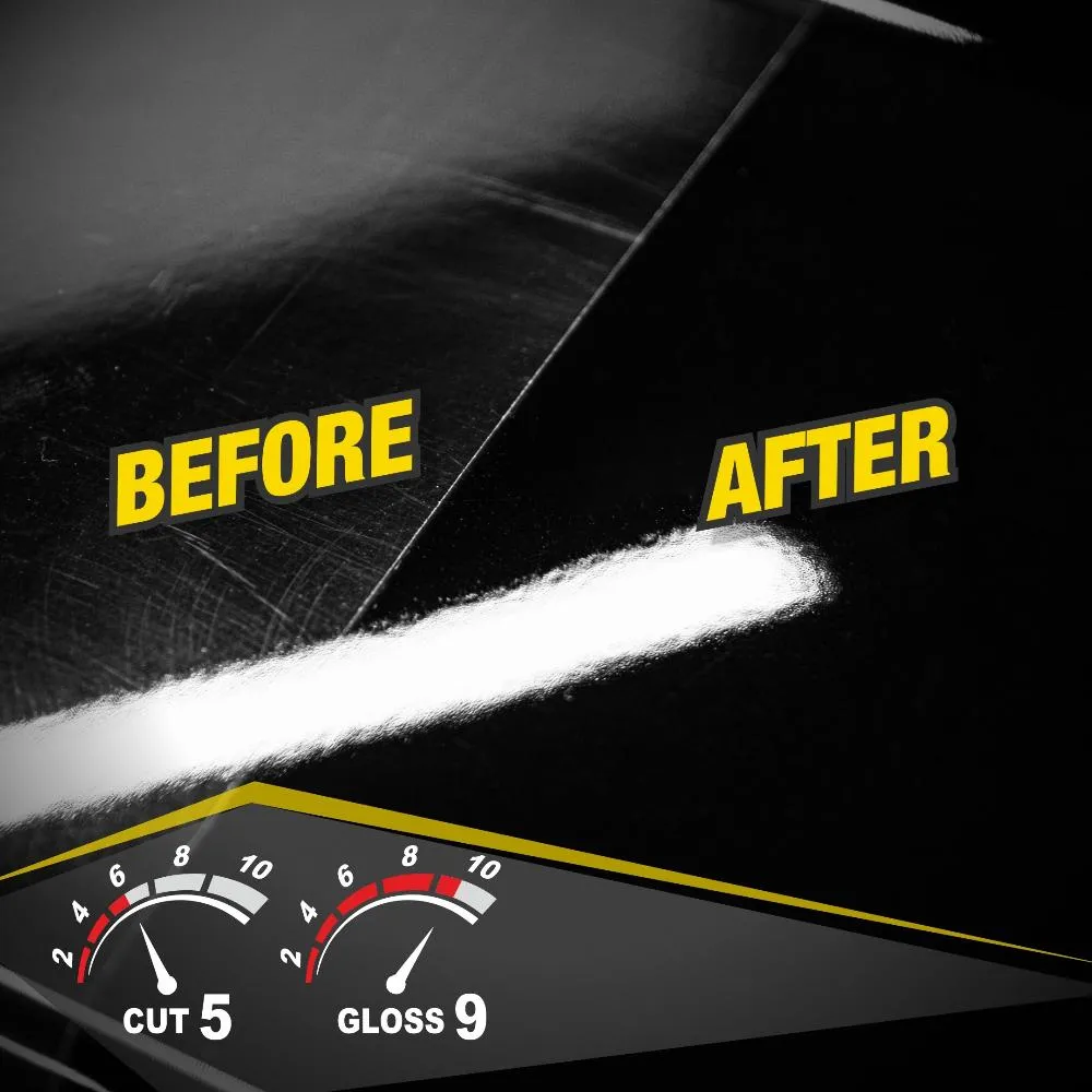 XT-GLOSS High Shine Finishing Compound - Professional Grade, Silicone-Free, Low Dust, Fine Abrasive for Minor Imperfections, Compatible with All Paint Types