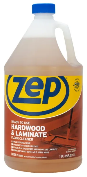 Zep ZUHLF128 Floor Cleaner, 1 gal Bottle, Liquid, Pleasant Lemon, Clear :EA: QUANTITY: 1